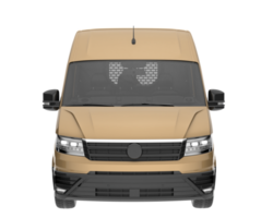 Cargo van isolated on transparent background. 3d rendering - illustration png