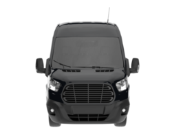 Cargo van isolated on transparent background. 3d rendering - illustration png