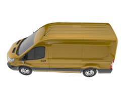 Cargo van isolated on transparent background. 3d rendering - illustration png