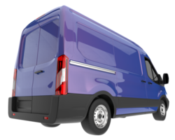 Cargo van isolated on transparent background. 3d rendering - illustration png