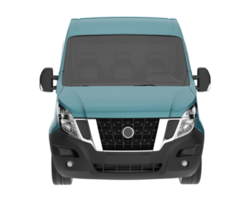 Cargo van isolated on transparent background. 3d rendering - illustration png