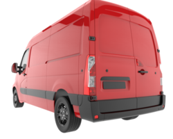 Cargo van isolated on transparent background. 3d rendering - illustration png