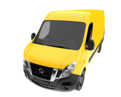 Cargo van isolated on transparent background. 3d rendering - illustration png