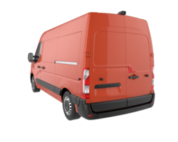 Cargo van isolated on transparent background. 3d rendering - illustration png