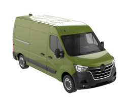 Cargo van isolated on transparent background. 3d rendering - illustration png