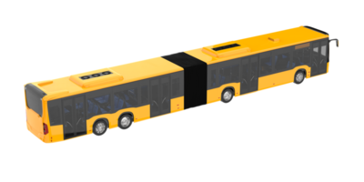 City bus isolated on transparent background. 3d rendering - illustration png