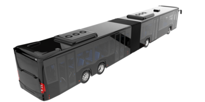 City bus isolated on transparent background. 3d rendering - illustration png