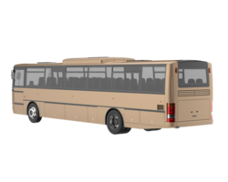 City bus isolated on transparent background. 3d rendering - illustration png