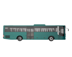 City bus isolated on transparent background. 3d rendering - illustration png