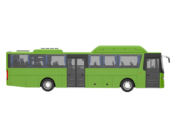 City bus isolated on transparent background. 3d rendering - illustration png