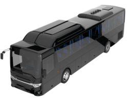 City bus isolated on transparent background. 3d rendering - illustration png