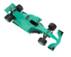 voiture de course isolée sur fond. rendu 3d - illustration png