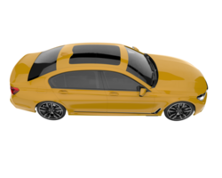 Modern car isolated on transparent background. 3d rendering - illustration png