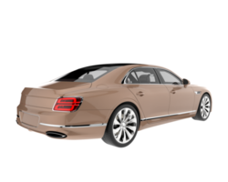 Modern car isolated on transparent background. 3d rendering - illustration png