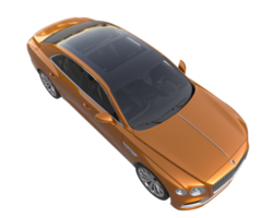 Modern car isolated on transparent background. 3d rendering - illustration png