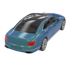 Modern car isolated on transparent background. 3d rendering - illustration png