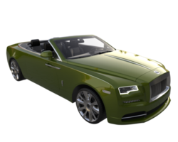 Modern car isolated on transparent background. 3d rendering - illustration png