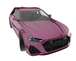 carro moderno isolado em fundo transparente. renderização 3D - ilustração png