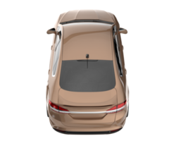 voiture moderne isolée sur fond transparent. rendu 3d - illustration png