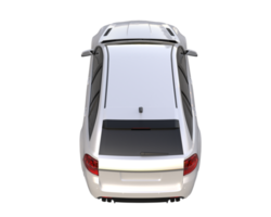 Modern car isolated on transparent background. 3d rendering - illustration png