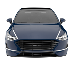 Modern car isolated on transparent background. 3d rendering - illustration png