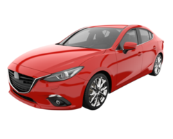 carro moderno isolado em fundo transparente. renderização 3D - ilustração png