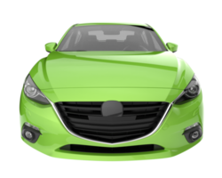 Modern car isolated on transparent background. 3d rendering - illustration png