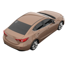 Modern car isolated on transparent background. 3d rendering - illustration png