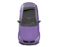 Modern car isolated on transparent background. 3d rendering - illustration png