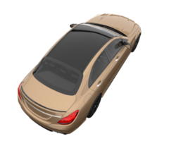 Modern car isolated on transparent background. 3d rendering - illustration png