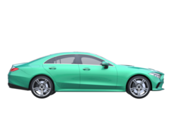 Modern car isolated on transparent background. 3d rendering - illustration png
