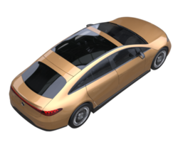 Modern car isolated on transparent background. 3d rendering - illustration png