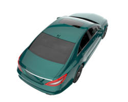 Modern car isolated on transparent background. 3d rendering - illustration png