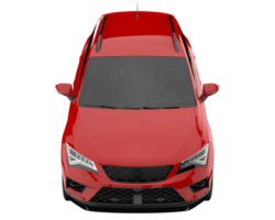 Modern car isolated on transparent background. 3d rendering - illustration png