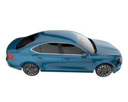 Modern car isolated on transparent background. 3d rendering - illustration png