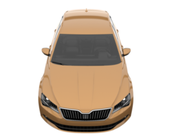 Modern car isolated on transparent background. 3d rendering - illustration png