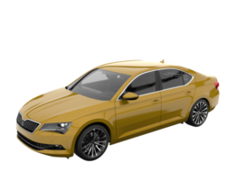 Modern car isolated on transparent background. 3d rendering - illustration png