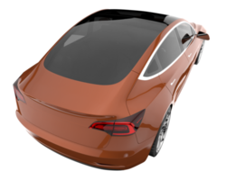 Modern car isolated on transparent background. 3d rendering - illustration png