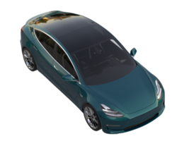 Modern car isolated on transparent background. 3d rendering - illustration png