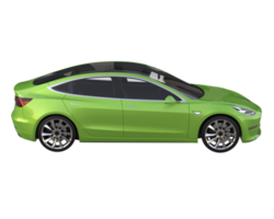 carro moderno isolado em fundo transparente. renderização 3D - ilustração png