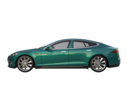 carro moderno isolado em fundo transparente. renderização 3D - ilustração png