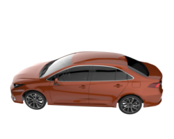 Modern car isolated on transparent background. 3d rendering - illustration png