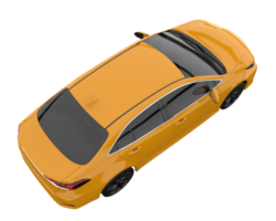 Modern car isolated on transparent background. 3d rendering - illustration png