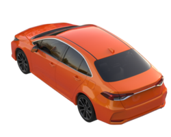 Modern car isolated on transparent background. 3d rendering - illustration png