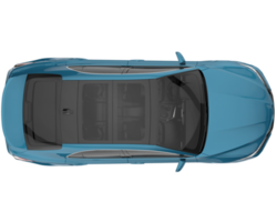Modern car isolated on transparent background. 3d rendering - illustration png