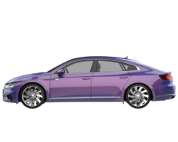 Modern car isolated on transparent background. 3d rendering - illustration png