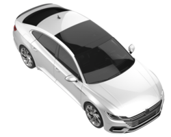 Modern car isolated on transparent background. 3d rendering - illustration png