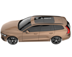 voiture moderne isolée sur fond transparent. rendu 3d - illustration png