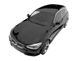 Modern car isolated on transparent background. 3d rendering - illustration png