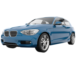 Modern car isolated on transparent background. 3d rendering - illustration png